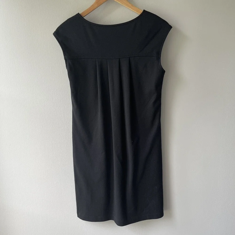 Michael Kors Black Zipper Pocket Little Black Dress Women's Size Small